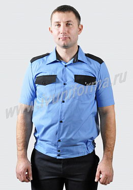 Рубашка для охранника кор.рукав на резинке мужская